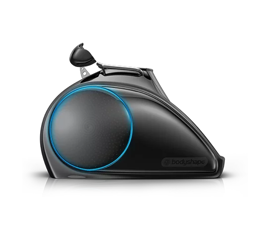 BODYSHAPE vista lateral — câmara de pressão negativa com painel digital